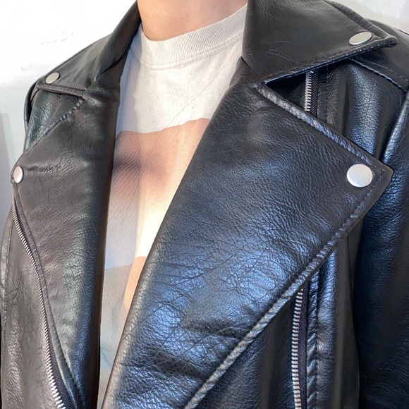 Faux Black leather jacket - Picture 3 of 3